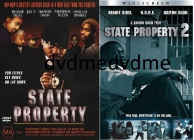 State Property 1 & 2 DVD Set Beanie Sigel Brand New Plays Worldwide NTSC 0