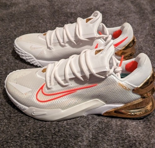 Nike Force Zoom Trout 8 Men's 8.5 Playoff Pack White Crimson Shoes DJ6522-161 - Picture 9 of 15
