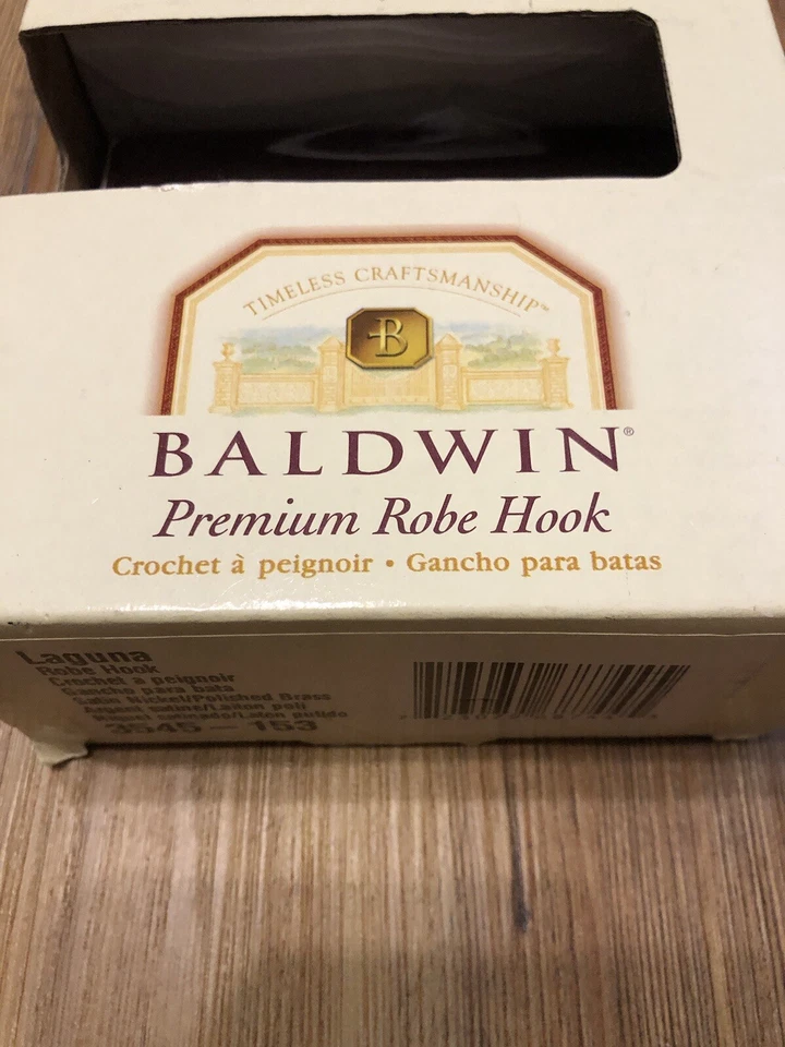 Gancho para bata vintage BALDWIN Premium latón pulido 3545-153 Foto 3 de 4
