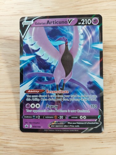 Galarian Articuno V 058/198 Chilling Reign NM Ultra Rare Pokemon Card