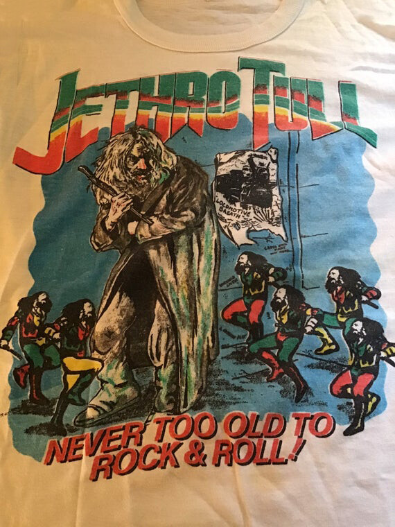 Vintage Jethro Tull 1979 Stormwatch Tour White Cotton S-234XL T