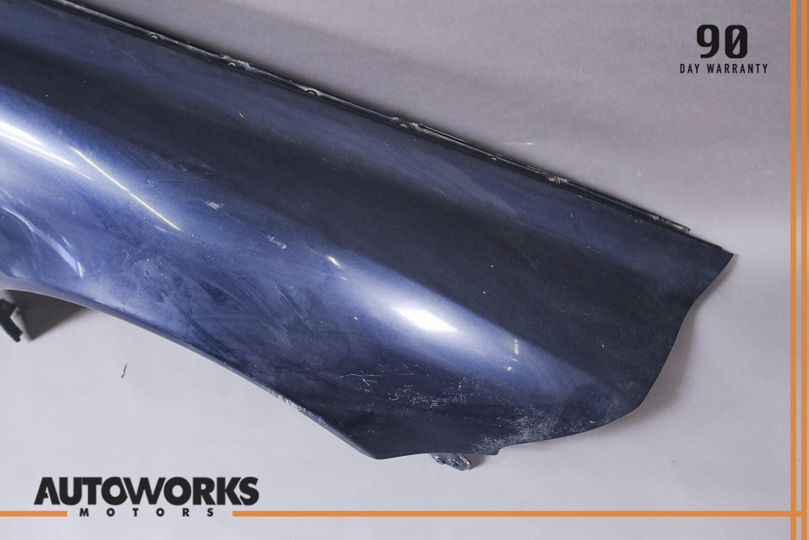 03-13 Maserati Quattroporte M139 Front Right Passenger Side Fender Wing Blue OEM