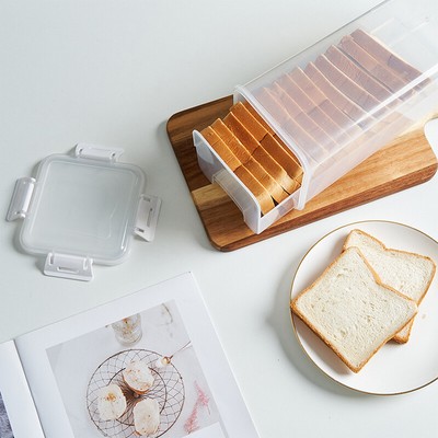 Bread Loaf Container Clear Airtight Bread Box With Lid Sandwich Bread