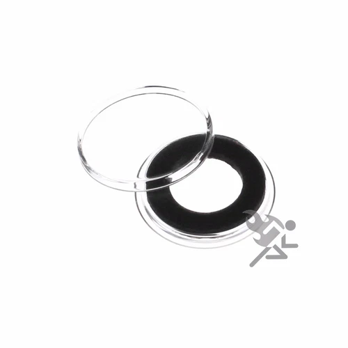 1/10oz Gold Eagle Coin Capsules, Air-Tite Holders 16mm Black Ring, 5 Pack