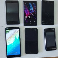 Joblot Nokia Lumia 520, 925, 920, C01 Plus, 635, N8, Android, smartphone difettosi 