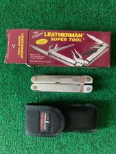 THE ORIGINAL LEATHERMAN SUPER TOOL WITH 10 LOCKING BLADES    NEW IN ORIGINAL BOX