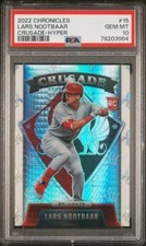 2022 Chronicles Crusade #15 Lars Nootbaar RC PSA 10 Hyper /299 Cardinals Rookie