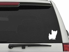 CW2159 "Yorkie" 6 inch Vinyl Die Cut Car Truck Window Decal Sticker Laptop