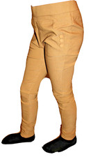 Jeans donna elasticizzato cotone-elastan colorato gamba dritta 32/34 marrone