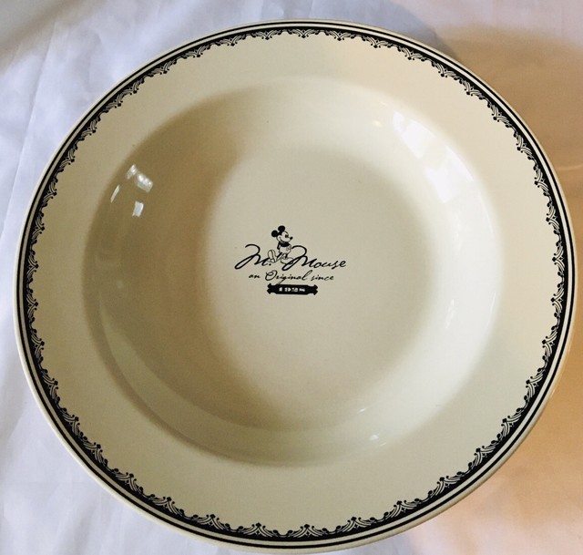 Mickey Mouse Disney Rimmed Serving Pasta Bowl Ceramic An Original Since