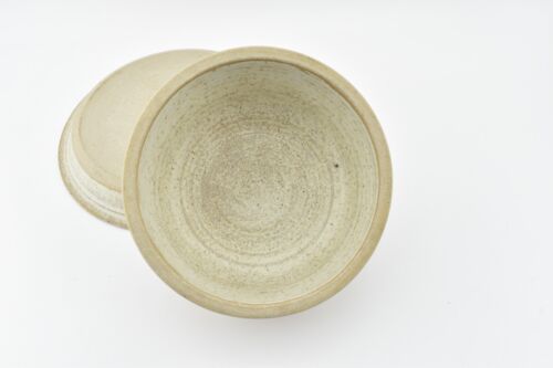 VTG 60s Ernest Bernard Jones Studio Pottery Butter Dish Cheese Dome Stoneware - Picture 13 of 15
