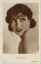 PC LUCY DORAINE, MOVIE STAR, ROSS 4393, Vintage REAL PHOTO Postcard (b32994)