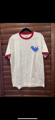 Harry Styles Official Coachella 2022 Red White & Blue Ringer Bunny Tee Large NEW