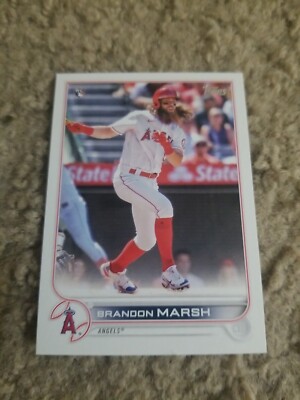 BRANDON MARSH TOPPS SERIES 1 CARD #243 PHILLIES/ANGELS (ROOKIE