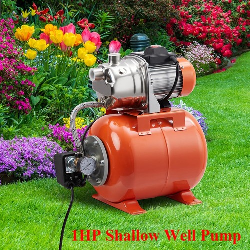 1HP Shallow Well Pump with Pressure Tank 115V Automatic Water Booster