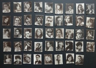 Cigarette Trade Cards : Near set 44/48 Societe Job Film Stars