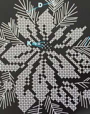 Awesocrafts Kreuzstich Set Eule Schal - Winterliches Stickerei Set Für Anfänger & Fortgeschrittene