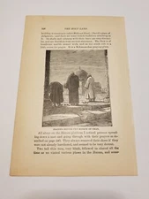 Praying Before the Mosque of Omar c. 1884 Engraving