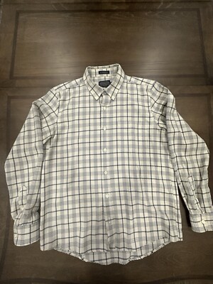 Pendleton Evergreen Mens Button Down Plaid Long Sleeve Flannel Size LARGE