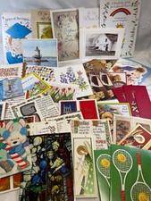 200 Lot of Vintage Greeting Cards - Birthday, Christmas, Easter, New Baby etc.