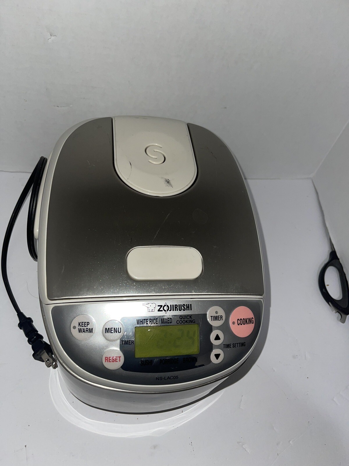 Zojirushi Electric Rice Cooker Warmer 3 Cup NSLAC05 Stainless