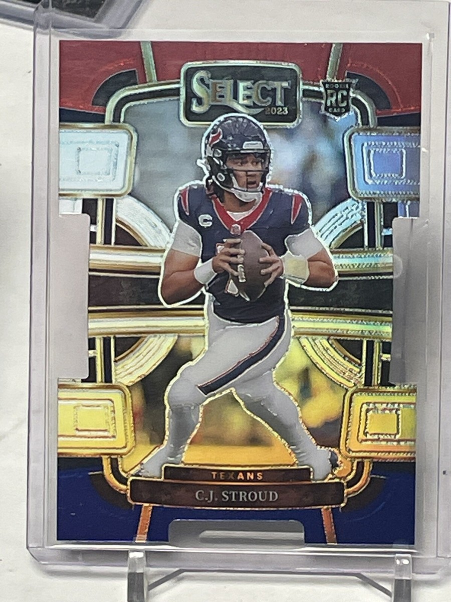 23 Panini Select Cj Stroud Red And Blue Die Cut #41 Concourse RC