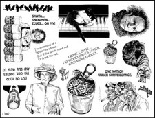 Unmounted Rubber Stamp Plate, Unmounted/Uncut Pink Rubber Stamps