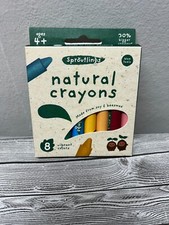 Sproutlings Natural Crayons Soy And Beeswax Blend, 8 Vibrant Colors