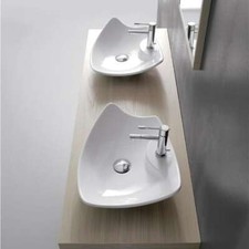Scarabeo Lay-on washbasin Kong 50R 8051/R Sanitary Wares Bathroom Modern desi...
