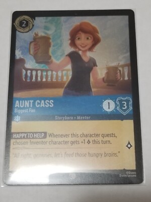 Lorcana Azurite Sea - Aunt Cass - Biggest Fan - 138/204 - Foil - NM/M 