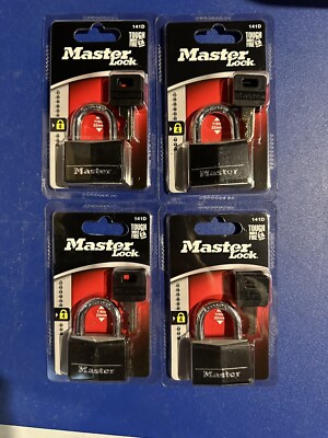 Master Lock 1.5'' Vinyl Covered 4-pin Cylinder Double Locking Padlock  Set Of 4