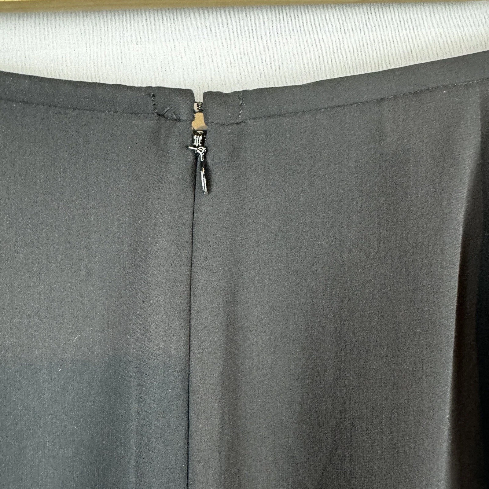 Pantaloni Valentino Roma lana nera seta gambe larghe donna taglia 44 resort abbigliamento crociera