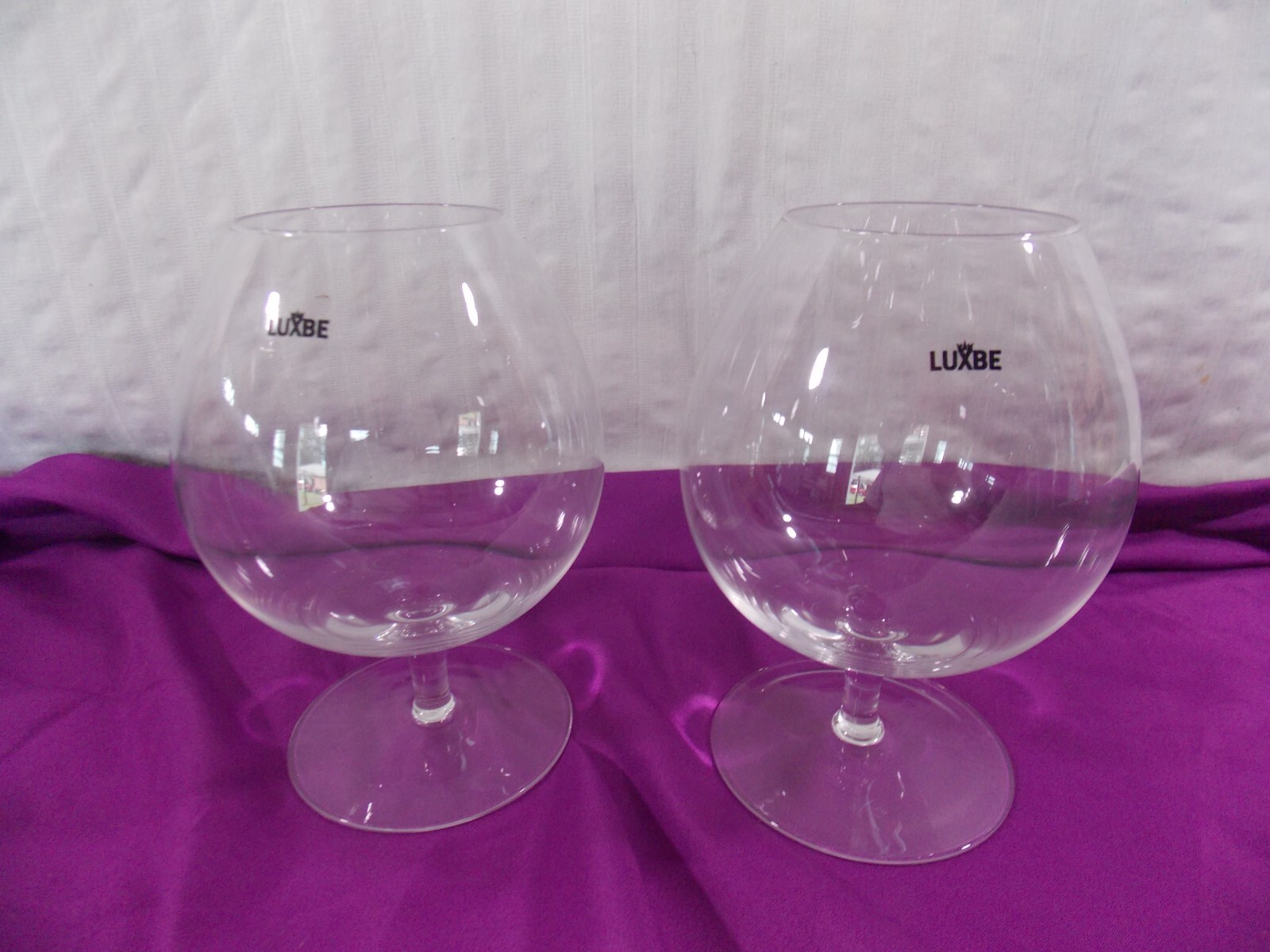 CRYSTAL GLASSES SNIFTER Brandy Bourbon Wine Glasses Cognac 25.5oz Set