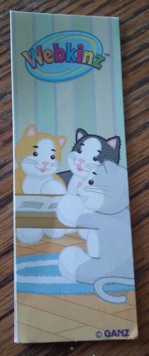 Carte collezionabili WEBKINZ serie uno - 3 confezioni aperte - codici funzione + segnalibro gatti - Foto 3 di 5