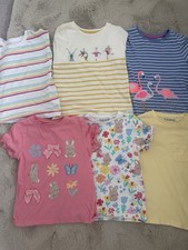 Mix  Girls 5-6 Years Cotton T-Shirt Bundle all in excellent condition