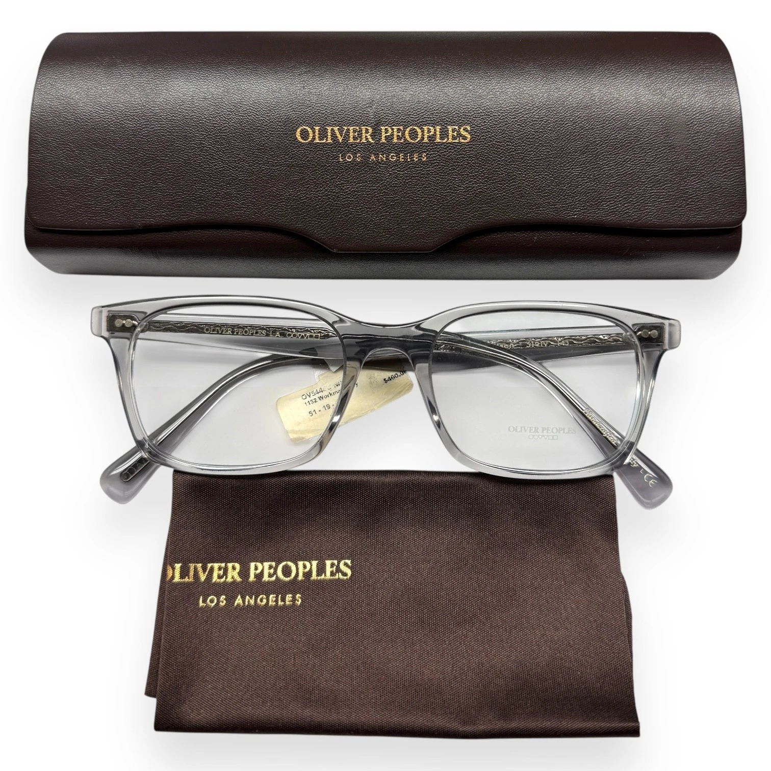 Oliver Peoples Nisen Eyeglasses Glasses OV5446U Crystal Gray 51 19 145 w/case