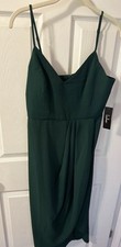Lulus Green Long Dress NWT