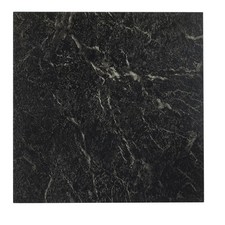 Stylish Peel and Stick Black  White Marble Vinyl Tiles, 20 Tiles - 12" x 12"