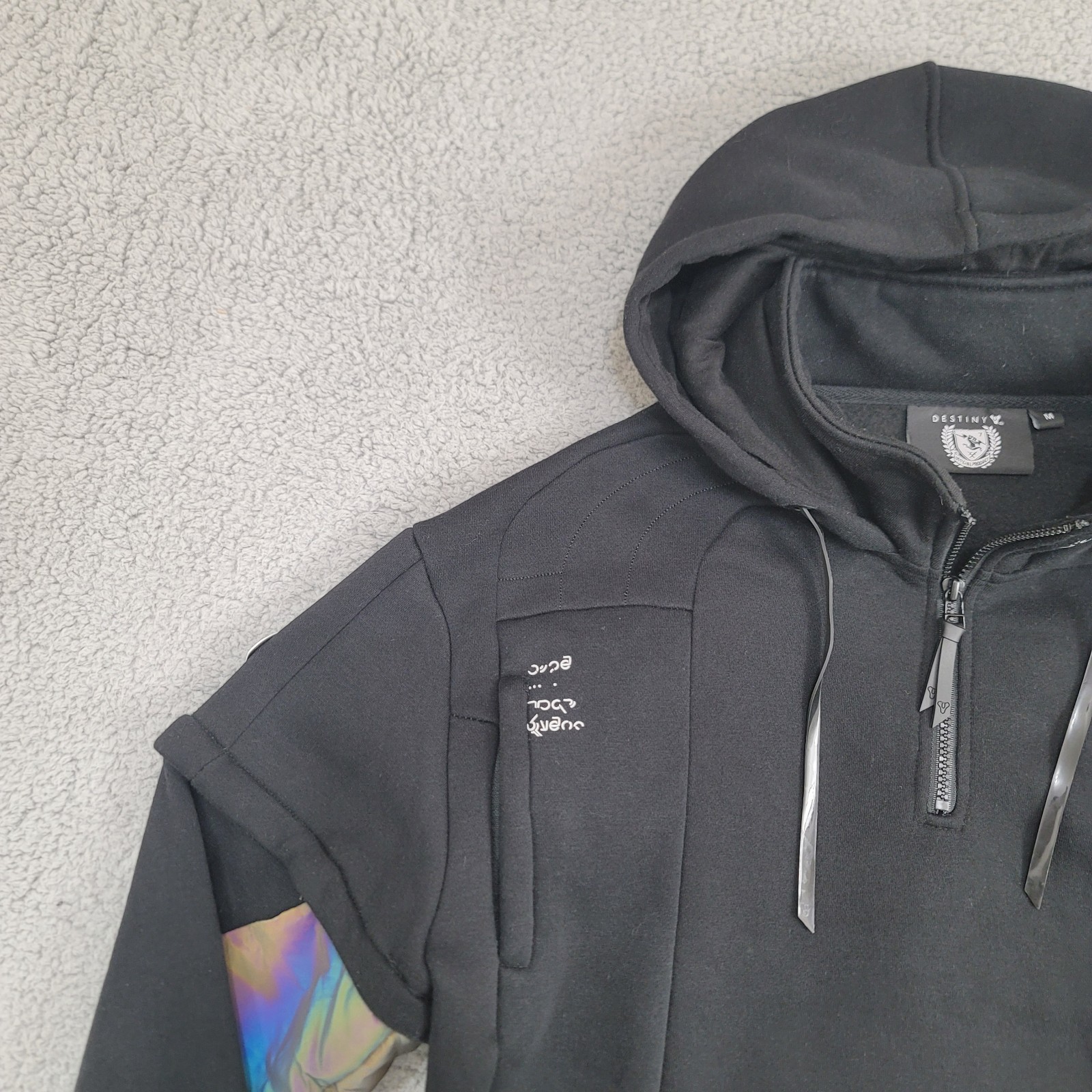 Bungie Destiny 2 Daybreak Expunge Tech Hoodie Unisex Med Rewards Zip Off Sleeves