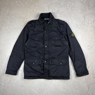 Stone Island David tc Garment Dyed Men Jacket Size L Navy Blue 