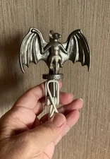 Retro Bacardi Logo Bat Bottle Stopper ?Pewter