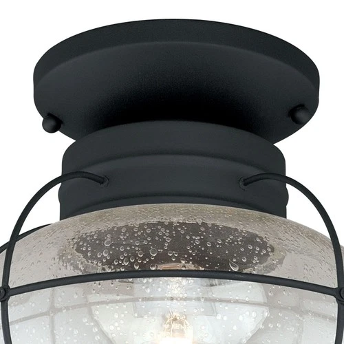 Chatham 1-Light Outdoor Ceiling in Coastal and Globe Style 12 Inches Tall and 13 - Picture 3 of 10