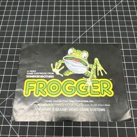 Frogger (Atari 2600, 1982) w/ Manual