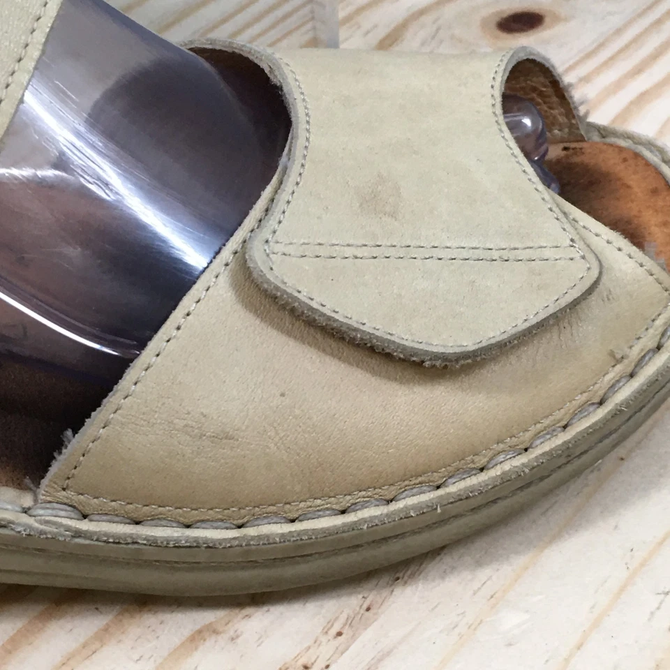 Sandalias Finn Comfort para mujer 39 D con cordones beige cómodas punta abierta tacones de cuña Foto 2 de 4