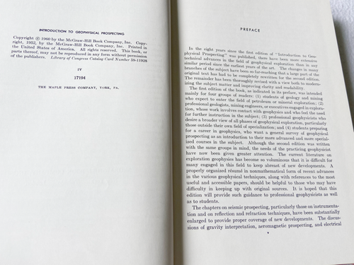 1960 HC Einführung in die geophysikalische Prospektion 2. Ausgabe von Dobrin, Milton... - Bild 3 von 3