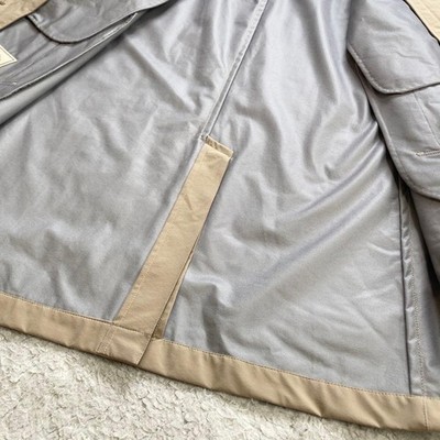 J. PRESS Balmacaan Trench Mackintosh Car Coat Beige Mens Medium