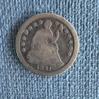 1841-O Seated Liberty Silver Half Dime Rare Key Date