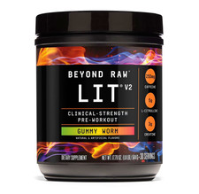 Beyond Raw - LIT V2 Pre-Workout - Gummy Worm ...