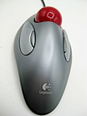 Logitech T-BC21 Trackman Trackball USB Wired Marble Mouse