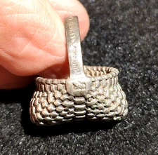 Brown County Baskets Pendant Sterling Silver 925 Buttocks Gathering Farmhouse